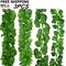 3Pc Artificial Hanging Plants Leaf Fake Long Green Malus Vine Garland 7.2 FT